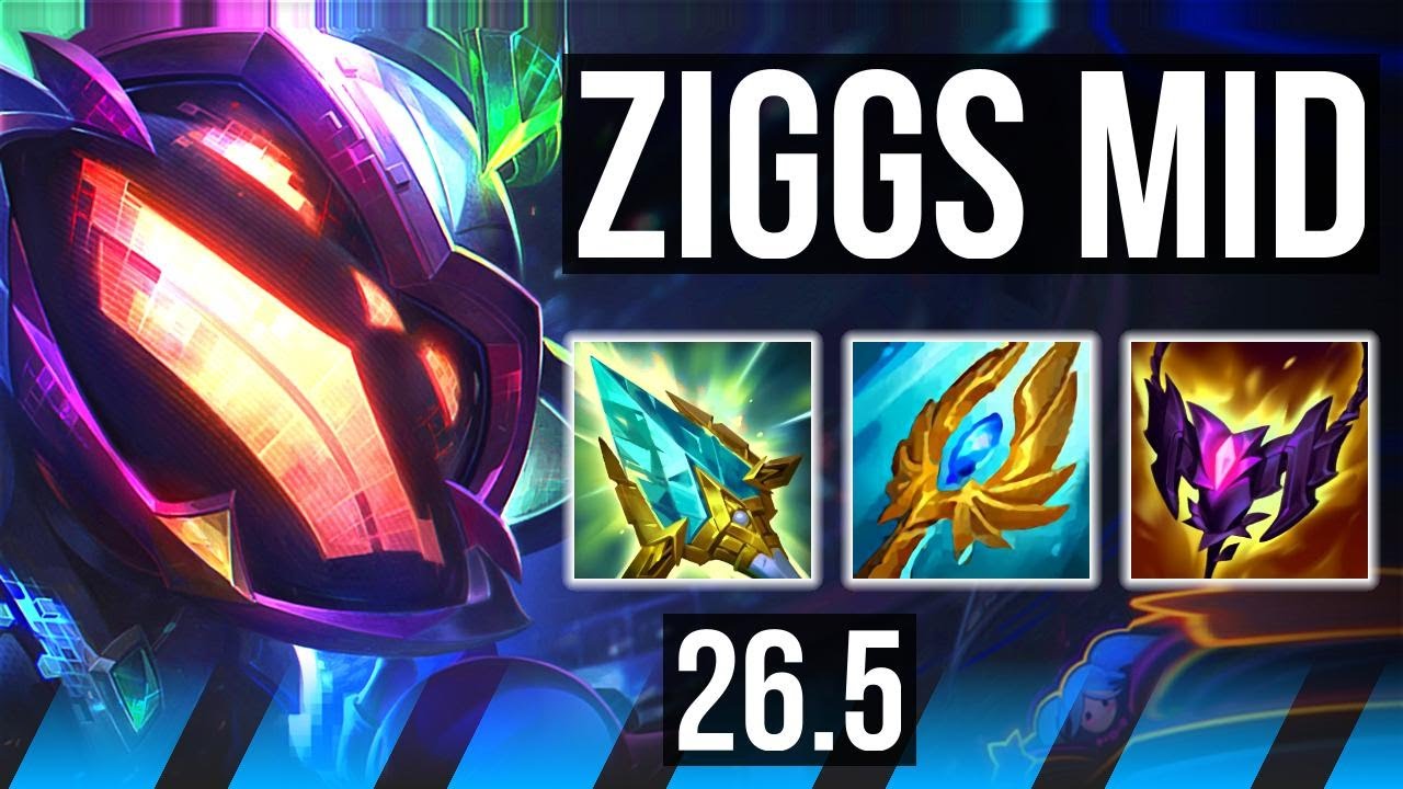ZIGGS vs LEBLANC (MID) | Good KDA: 8/1/4 | EUW Mestre | 26.5