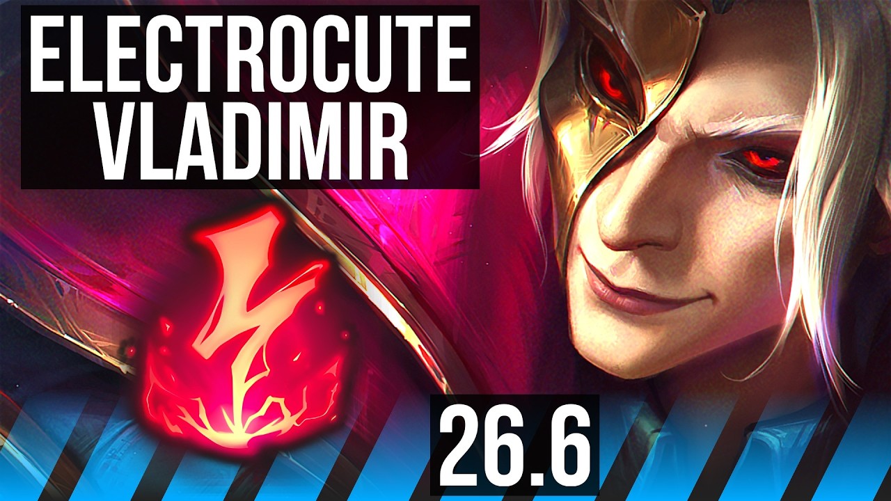 VLADIMIR vs LEBLANC (MID) | Electrocute | KR Mestre | 26.6