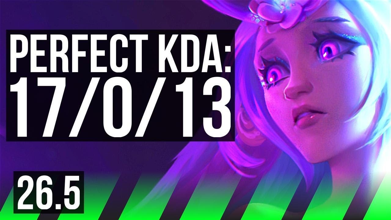 LILLIA vs XIN ZHAO (JGL) | Perfect KDA: 17/0/13 | KR Grão-Mestre | 26.5