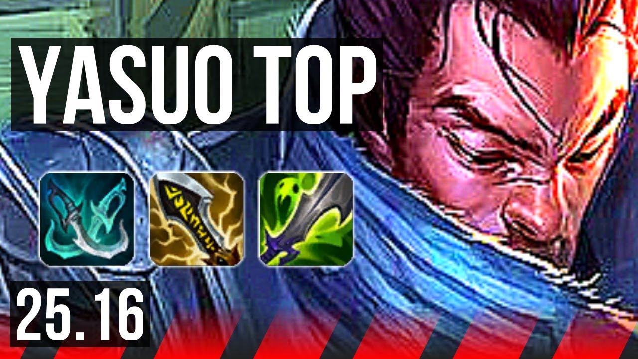 YASUO vs TEEMO (TOP) | 9/3/7 | KR Diamante | 25.16