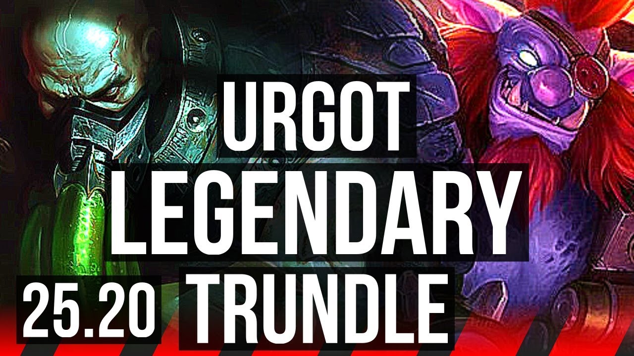 URGOT vs TRUNDLE (TOP) | 11/0/3, 8 Abates Solo, Lendário | NA Mestre | 25.20