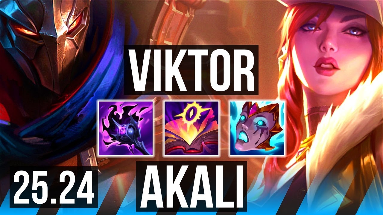 VIKTOR vs AKALI (MID) | NA Desafiante | 25.24