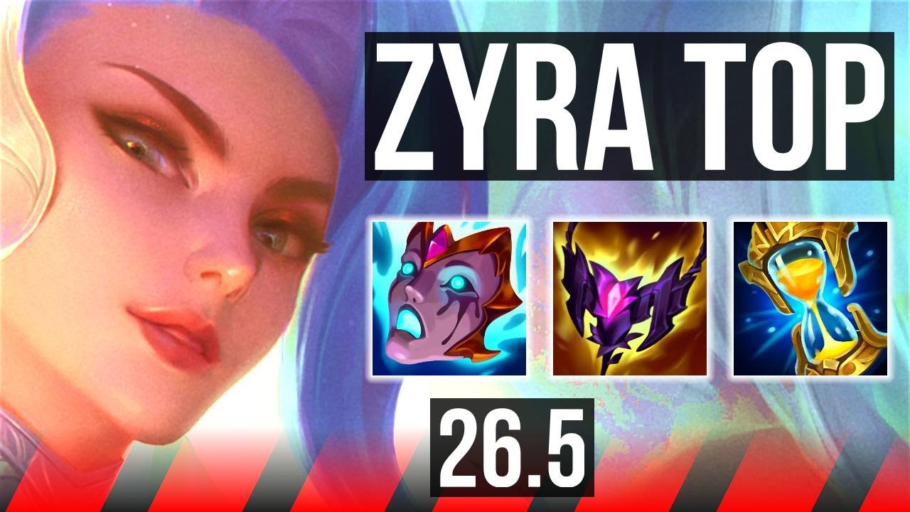ZYRA vs VARUS (TOP) | 44K Dano | EUW Mestre | 26.5