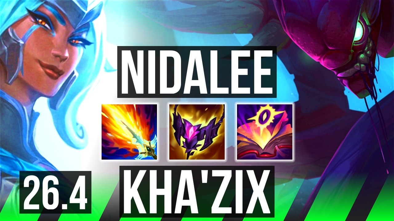 NIDALEE vs KHA’ZIX (JGL) | Good KDA: 24/1/8 | EUW Grão-Mestre | 26.4