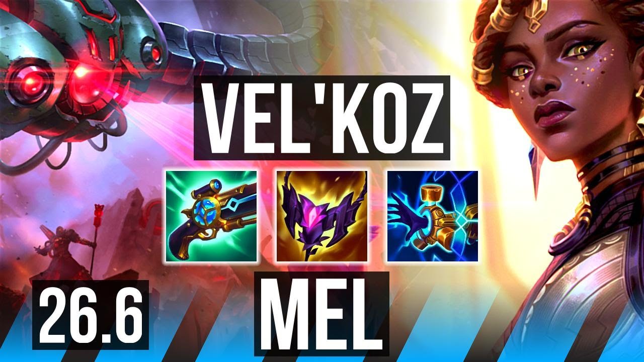 VEL’KOZ vs MEL (MID) | 48K Dano, Good KDA: 18/2/5 | EUW Diamante | 26.6
