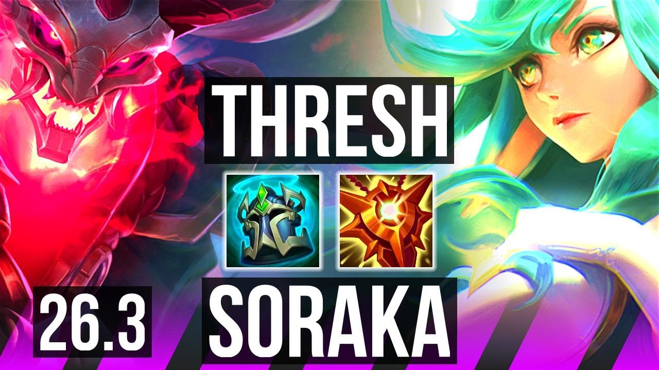 THRESH & Ashe vs SORAKA & Twitch (SUP) | Good KDA: 4/1/15 | EUW Mestre&hellip;