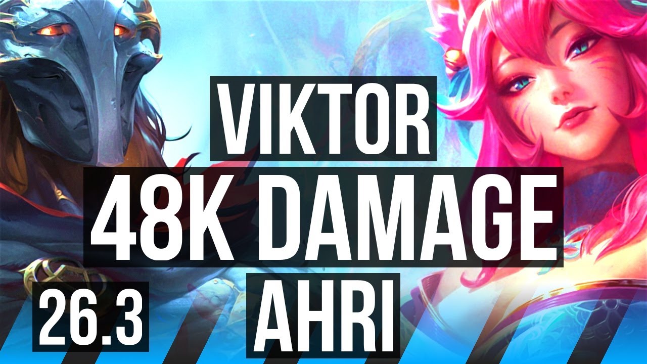 VIKTOR vs AHRI (MID) | 48K Dano, Good KDA: 18/2/4 | EUW Mestre | 26.3
