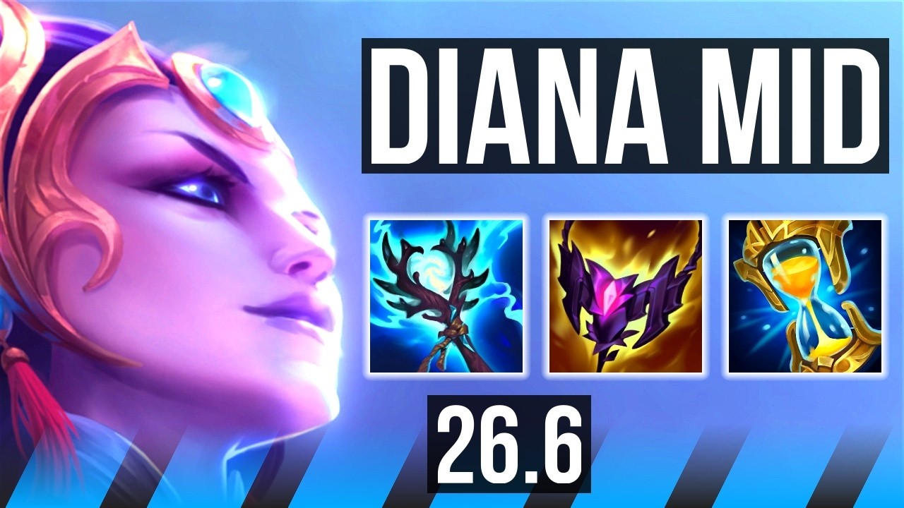 DIANA vs GAREN (MID) | 56K Dano | EUW Diamante | 26.6