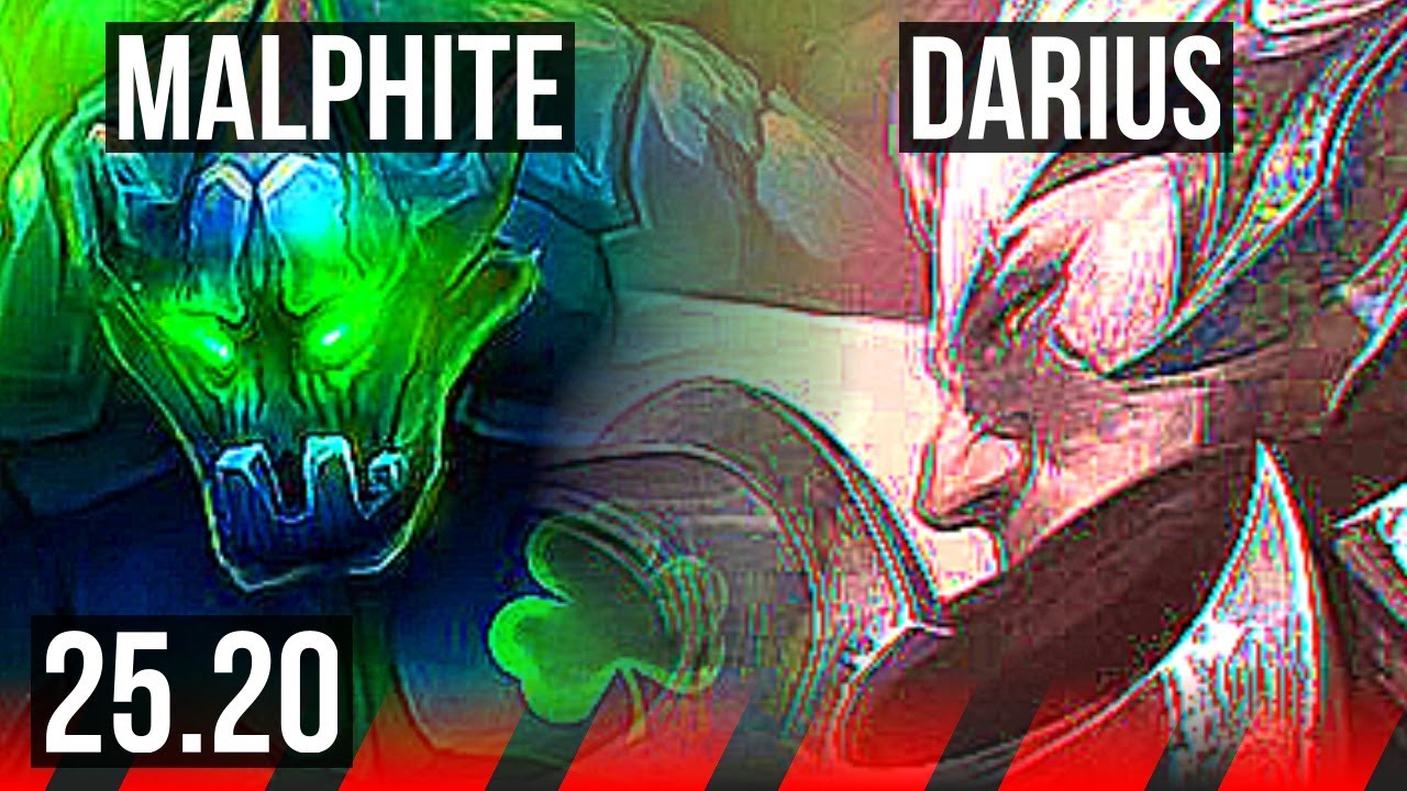 MALPHITE vs DARIUS (TOP) | 9/3/20 | EUW Mestre | 25.20