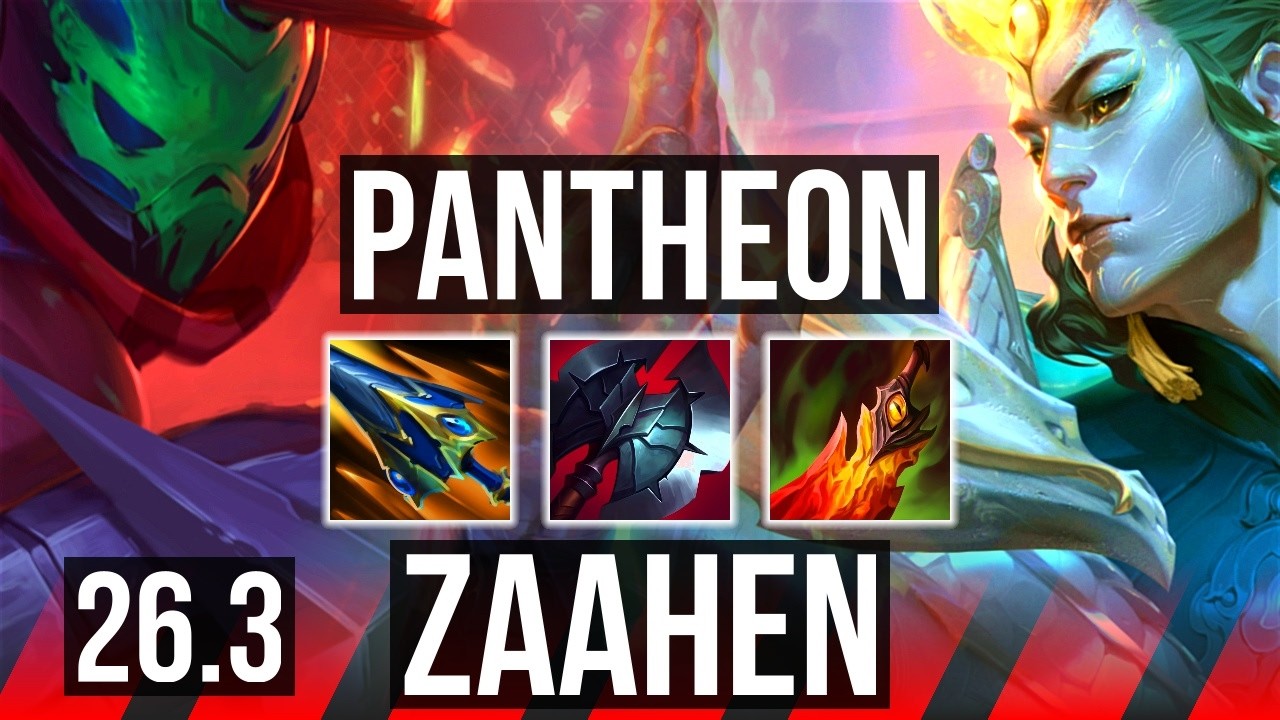 PANTHEON vs ZAAHEN (TOP) | EUW Diamante | 26.3