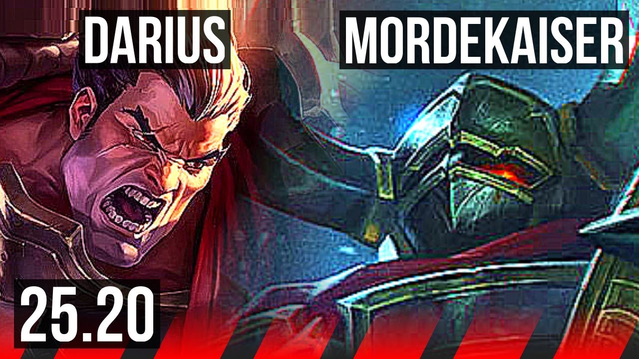 DARIUS vs MORDEKAISER (TOP) | KR Mestre | 25.20
