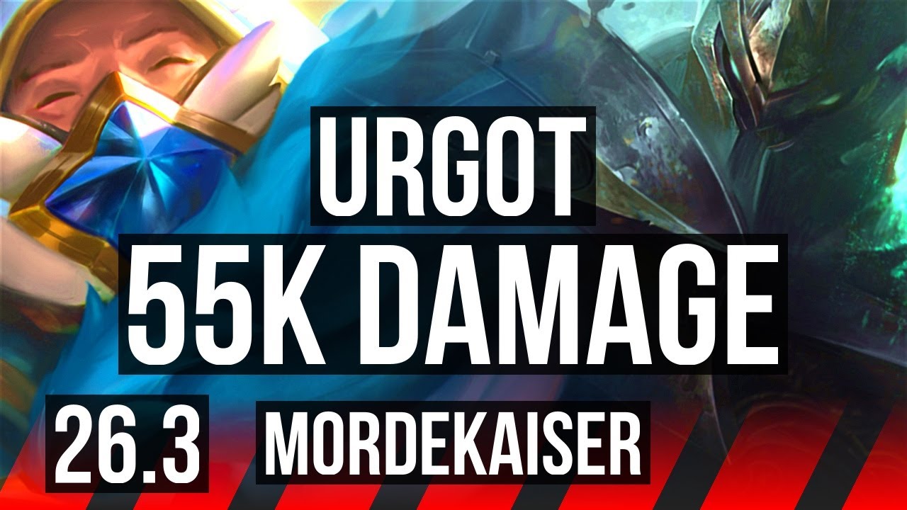 URGOT vs MORDEKAISER (TOP) | 55K Dano | EUW Mestre | 26.3