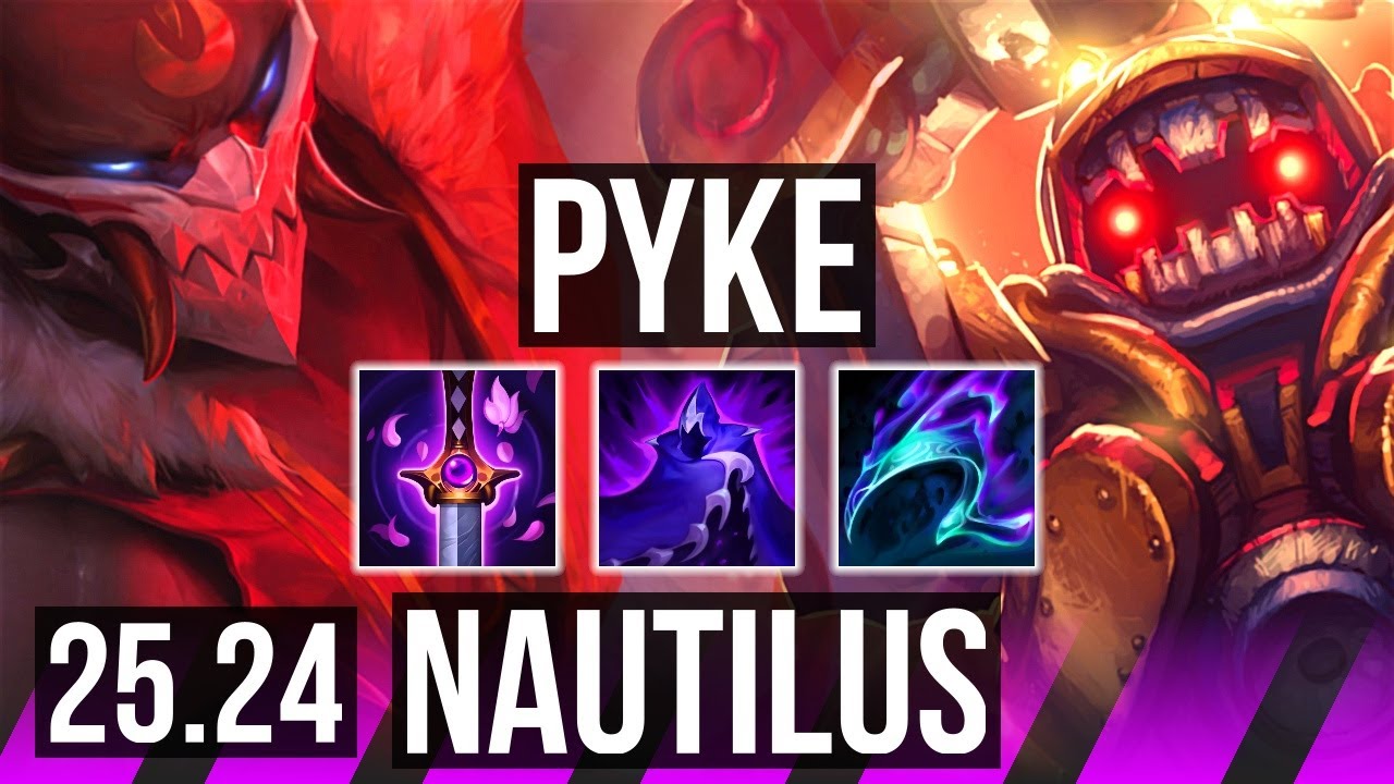 PYKE & Miss Fortune vs NAUTILUS & Jhin (SUP) | EUW Mestre | 25.24