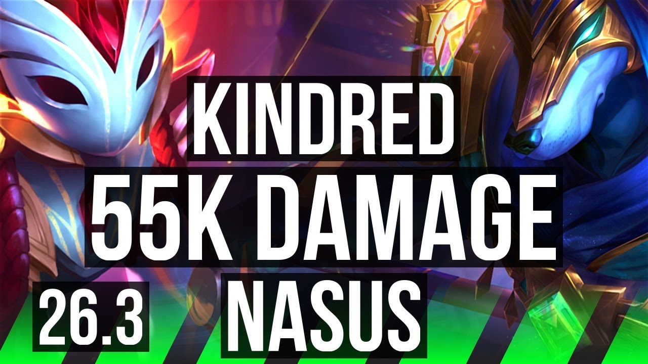 KINDRED vs NASUS (JGL) | 55K Dano | EUW Mestre | 26.3