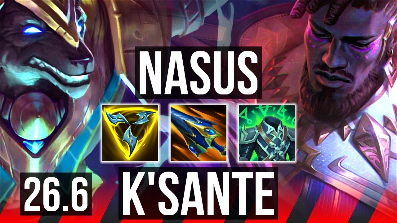 NASUS vs K’SANTE (TOP) | Conqueror, 43K Dano | EUW Diamante | 26.6
