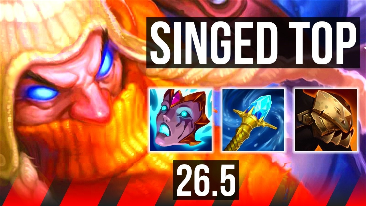 SINGED vs ZAAHEN (TOP) | EUW Mestre | 26.5