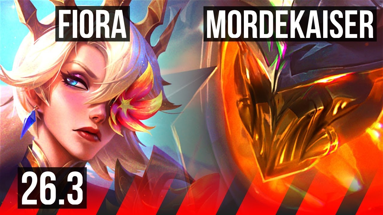 FIORA vs MORDEKAISER (TOP) | 52K Dano | KR Mestre | 26.3