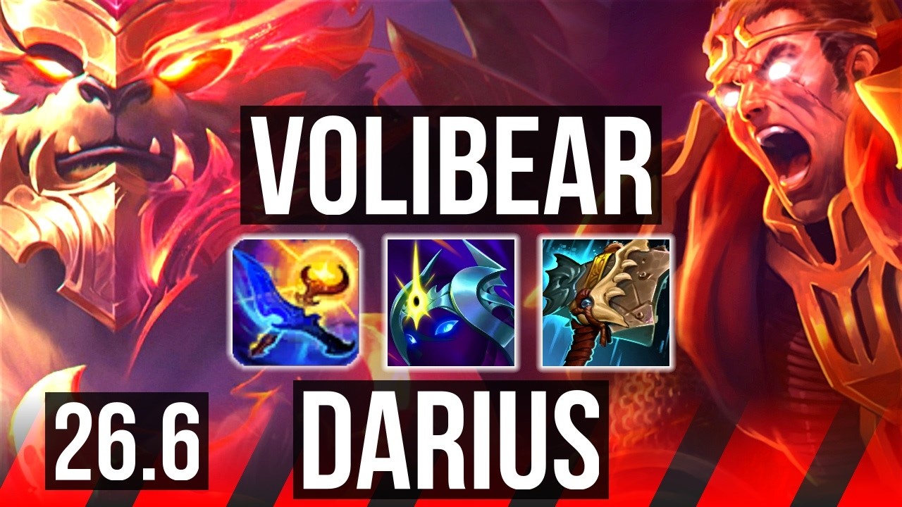 VOLIBEAR vs DARIUS (TOP) | EUNE Mestre | 26.6