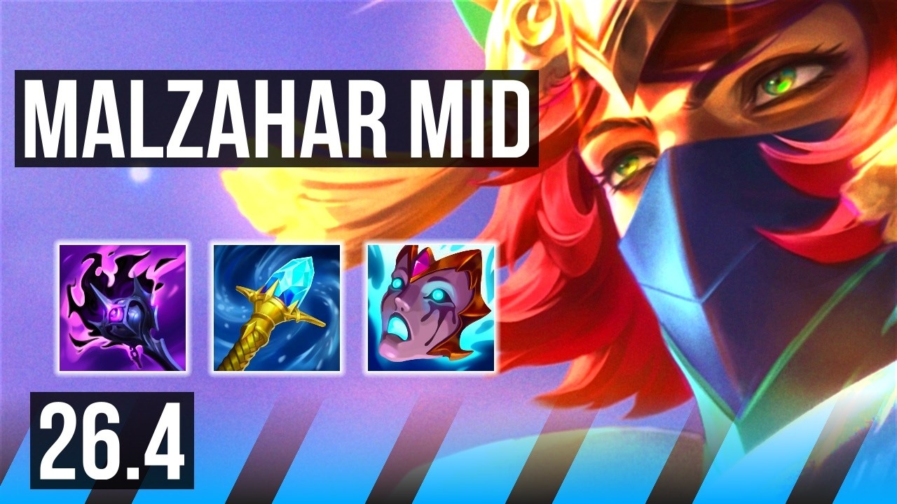MALZAHAR vs AURORA (MID) | Good KDA: 12/2/9 | KR Mestre | 26.4