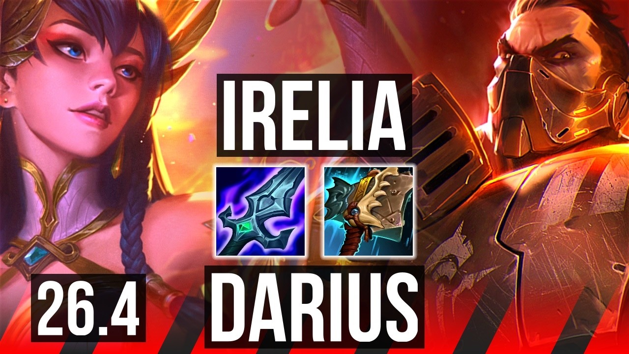 IRELIA vs DARIUS (TOP) | Good KDA: 10/1/4 | EUW Mestre | 26.4