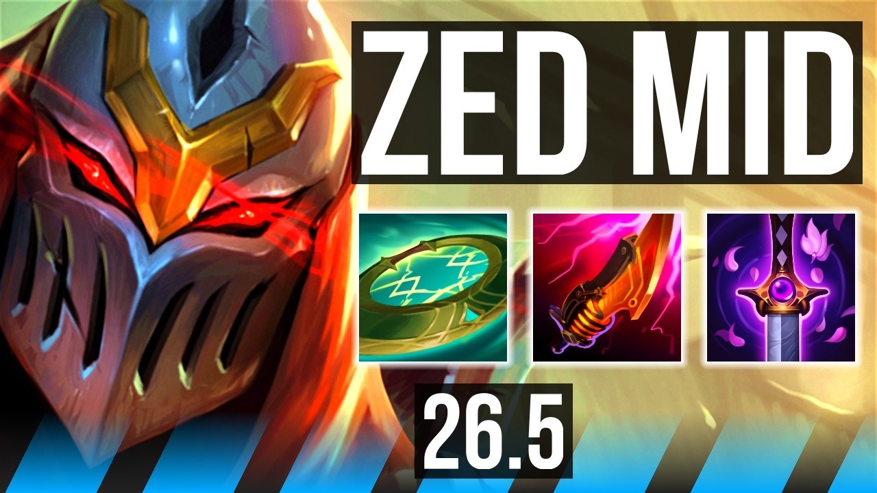 ZED vs LEBLANC (MID) | Good KDA: 22/2/5, 49K Dano | KR Mestre | 26.5
