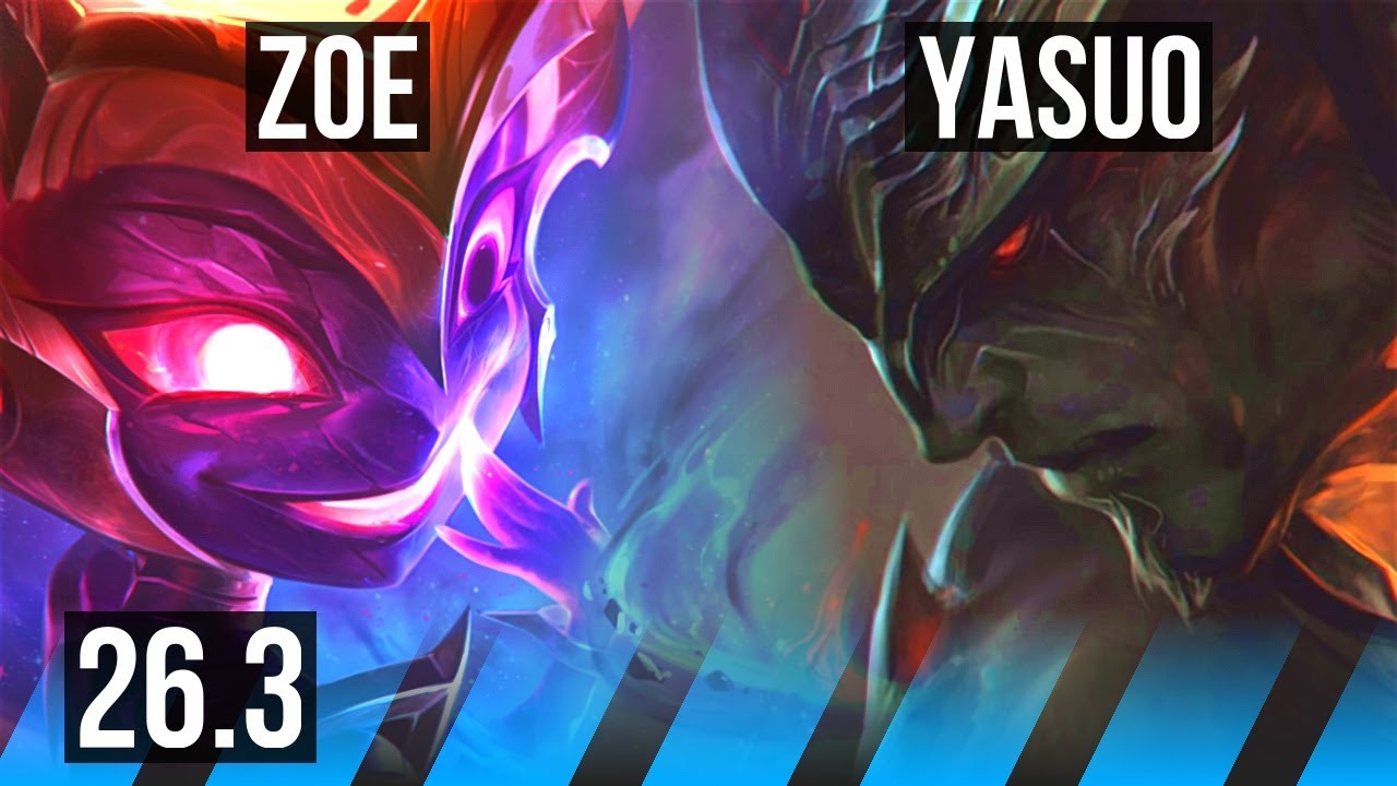 ZOE vs YASUO (MID) | Perfect KDA: 19/0/2 | KR Mestre | 26.3