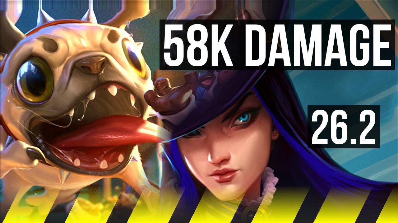 KOG’MAW & Nautilus vs CAITLYN & Nidalee (ADC) | 58K Dano | KR Grão-Mestre | 26.2