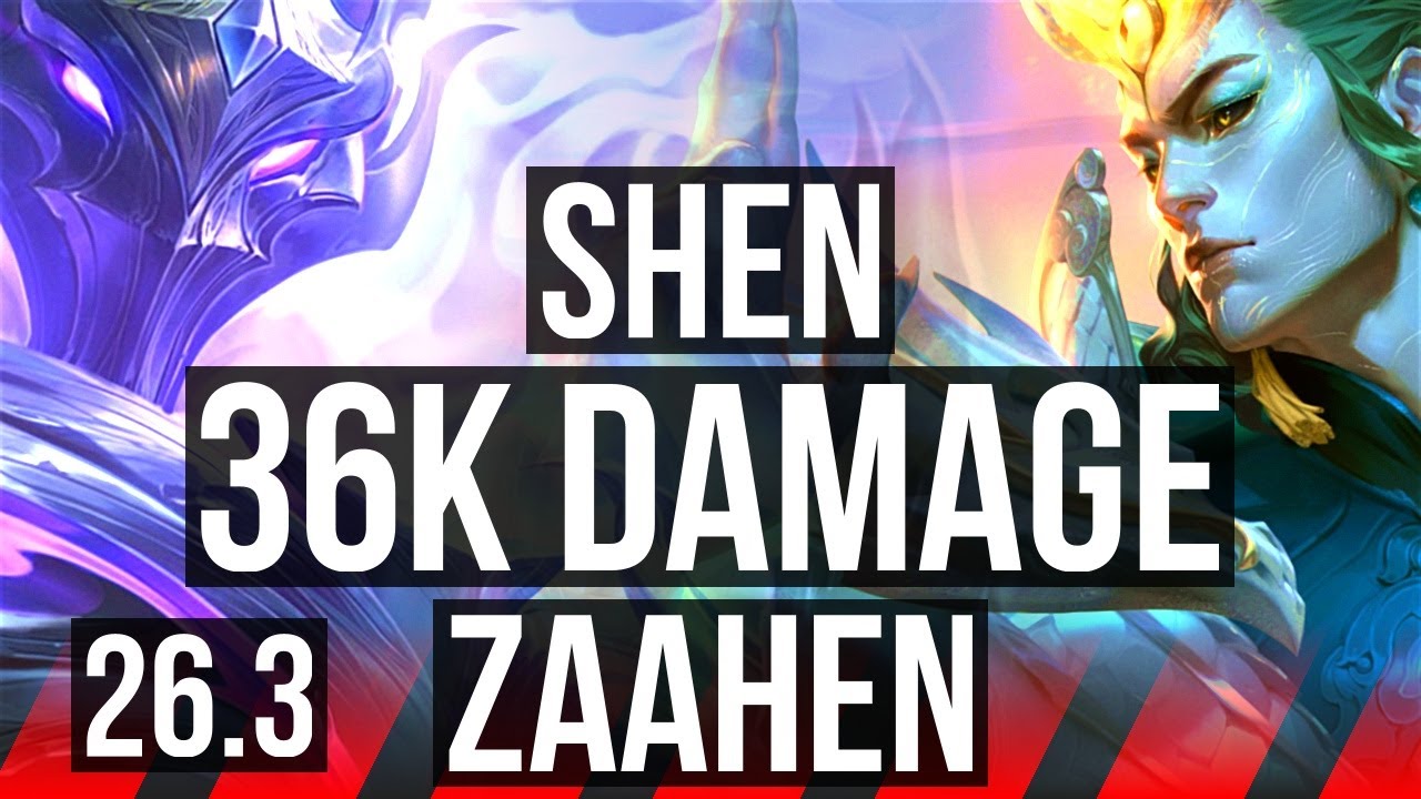 SHEN vs ZAAHEN (TOP) | Good KDA: 14/1/10, 36K Dano | EUW Diamante | 26.3