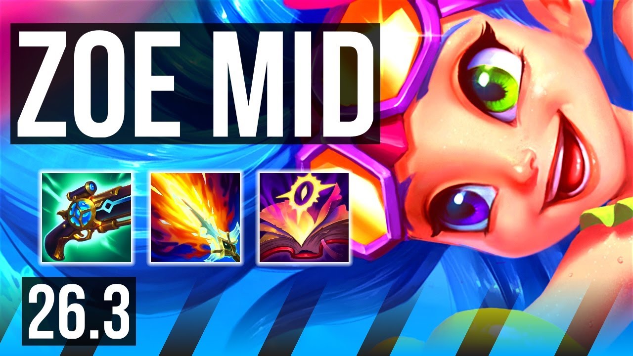 ZOE vs AKALI (MID) | 61K Dano, 5k gold Retorno | EUW Mestre | 26.3