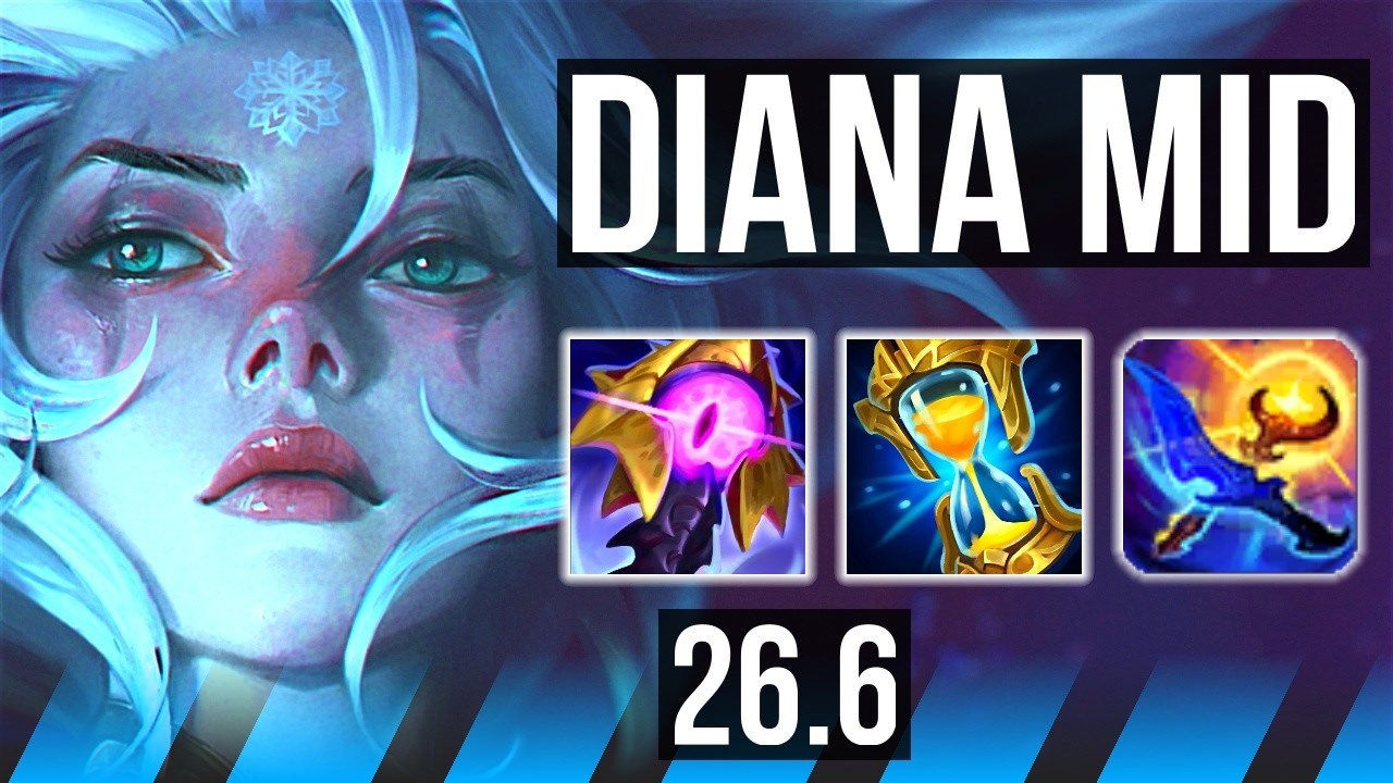 DIANA vs YONE (MID) | 53K Dano | KR Mestre | 26.6