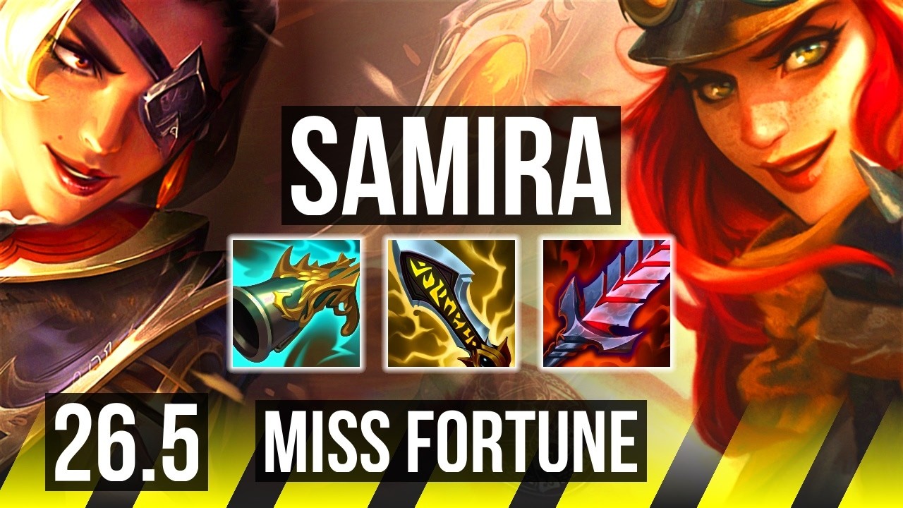 SAMIRA & Lulu vs MISS FORTUNE & Elise (ADC) | Good KDA: 23/2/9, 54K Dano&hellip;