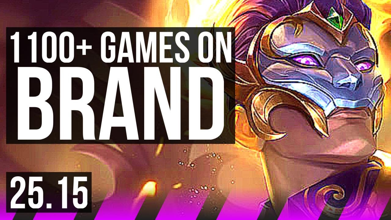 BRAND & Yunara vs RELL & Zeri (SUP) | 1100+ Jogos | KR Mestre | 25.15