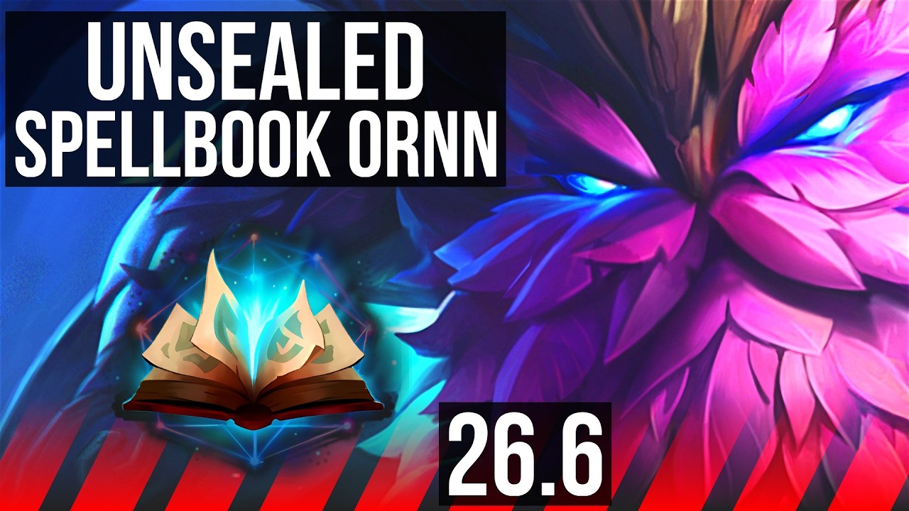 ORNN vs MALZAHAR (TOP) | Unsealed Spellbook | EUW Grão-Mestre | 26.6