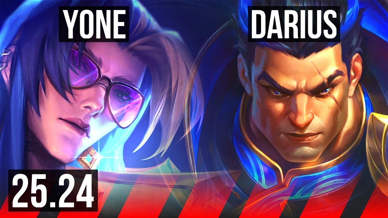 YONE vs DARIUS (TOP) | Good KDA: 13/2/10 | NA Mestre | 25.24