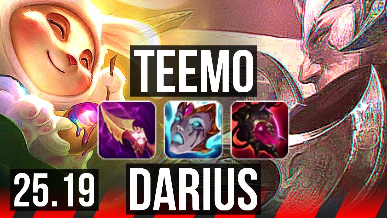TEEMO vs DARIUS (TOP) | KR Mestre | 25.19