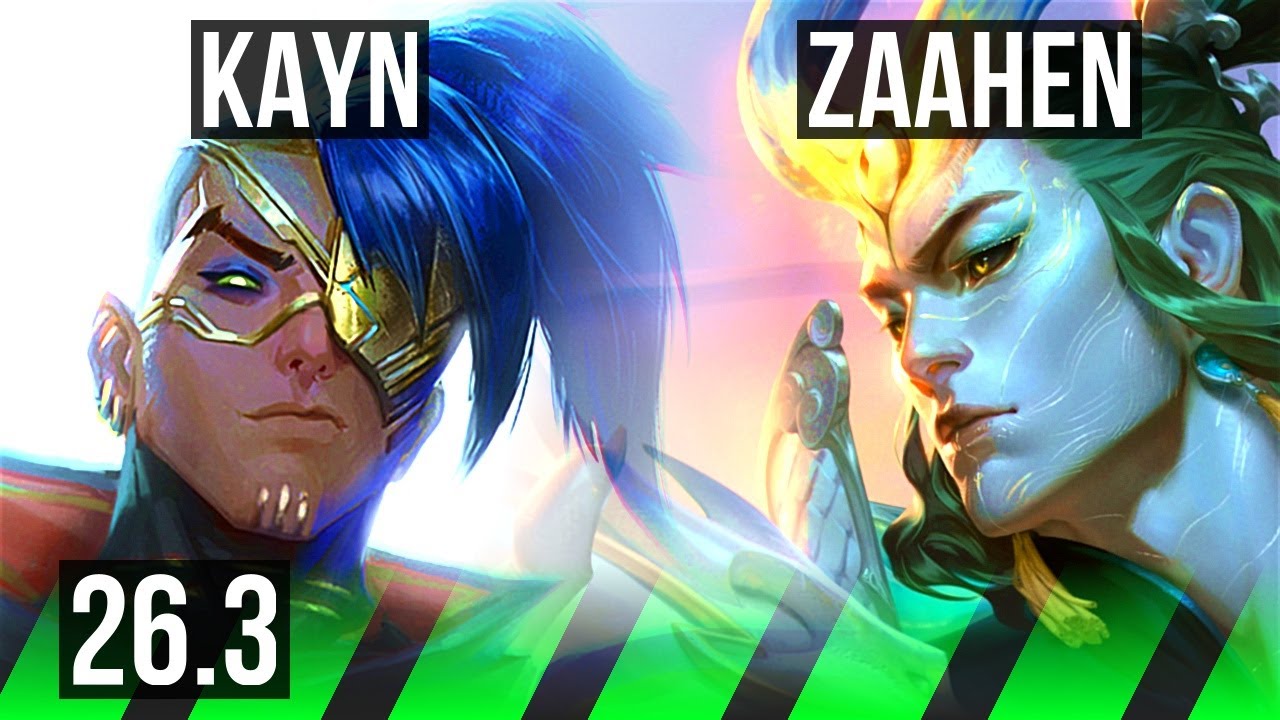 KAYN vs ZAAHEN (JGL) | 55K Dano | KR Mestre | 26.3