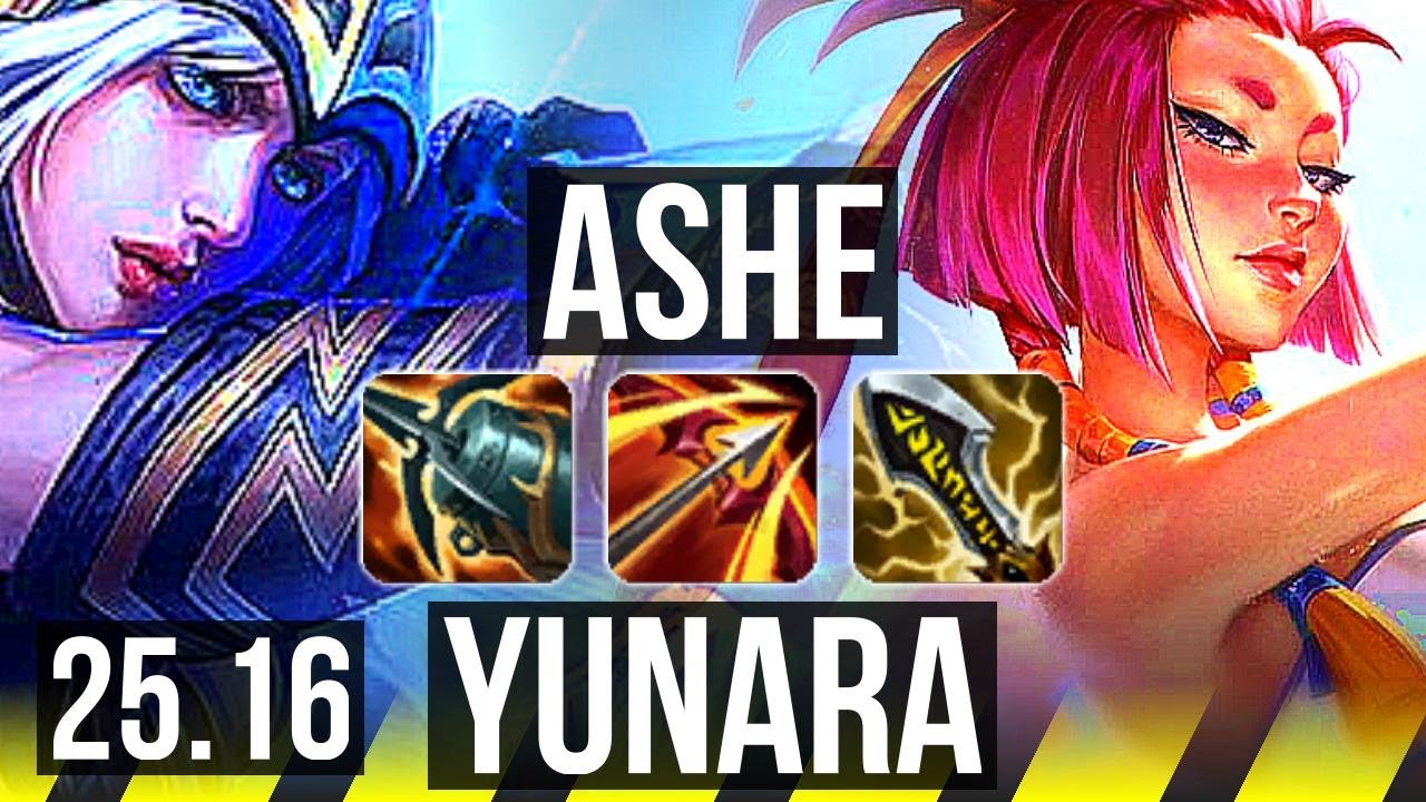 ASHE & Braum vs YUNARA & Karma (ADC) | EUW Mestre | 25.16