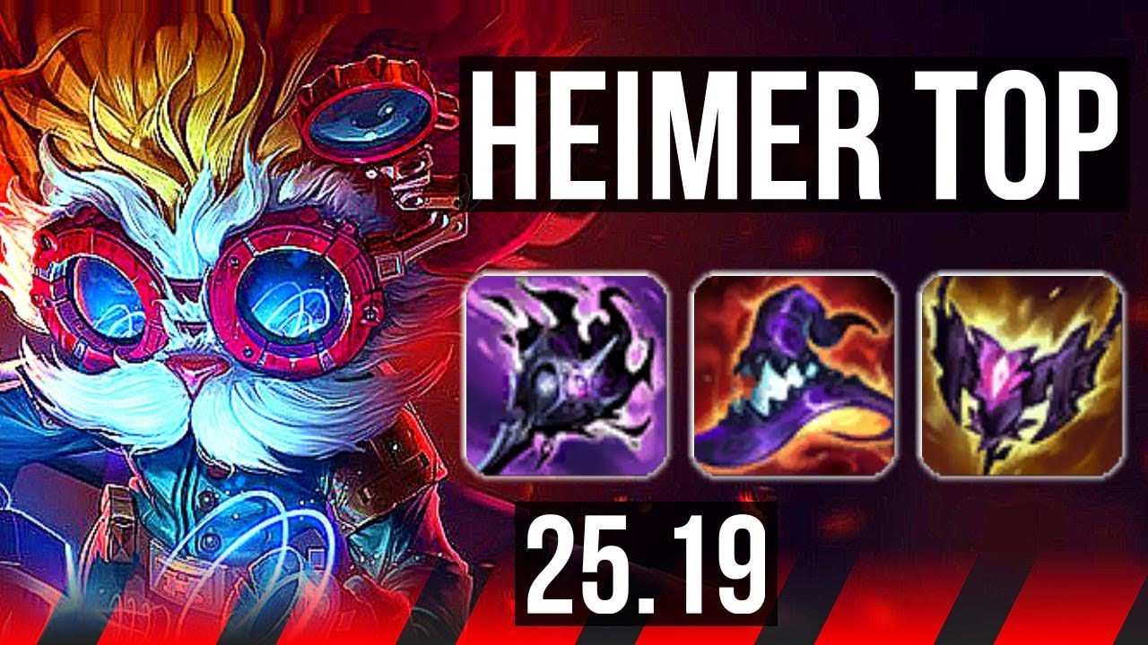 HEIMERDINGER vs AATROX (TOP) | Quadra, 7 Abates Solo, Lendário, 15/3/2 | EUW Mestre | 25.19