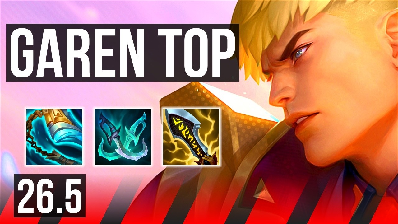 GAREN vs ZAAHEN (TOP) | Perfect KDA: 12/0/5 | NA Mestre | 26.5