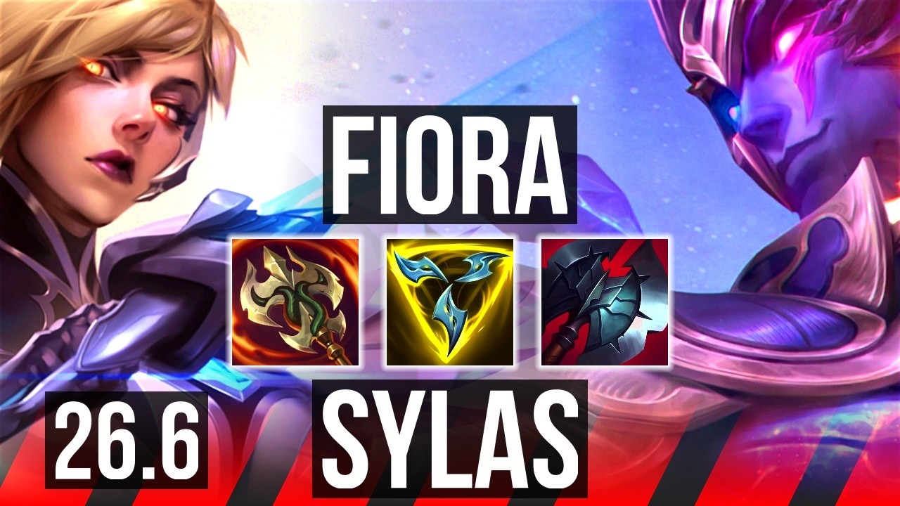 FIORA vs SYLAS (TOP) | Good KDA: 16/1/6, 46K Dano | EUW Mestre | 26.6