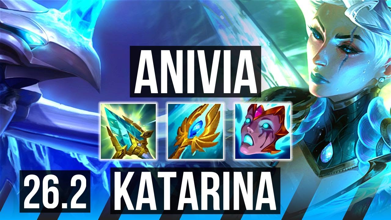 ANIVIA vs KATARINA (MID) | Perfect KDA: 13/0/5 | EUW Mestre | 26.2