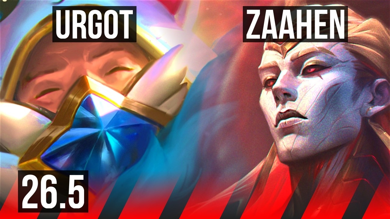 URGOT vs ZAAHEN (TOP) | Good KDA: 15/1/9, 44K Dano, 5k gold Retorno | EUW Diamante | 26.5