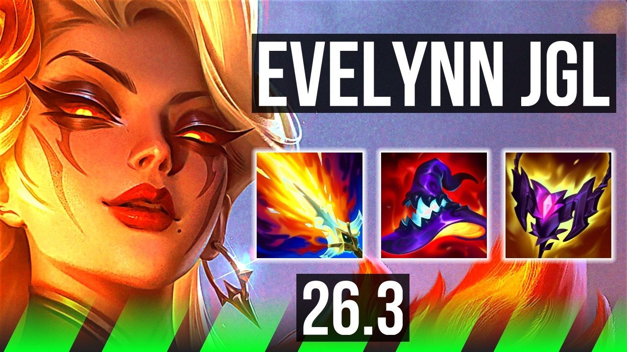 EVELYNN vs DARIUS (JGL) | 79K Dano, 5k gold Retorno | EUW Mestre | 26.3