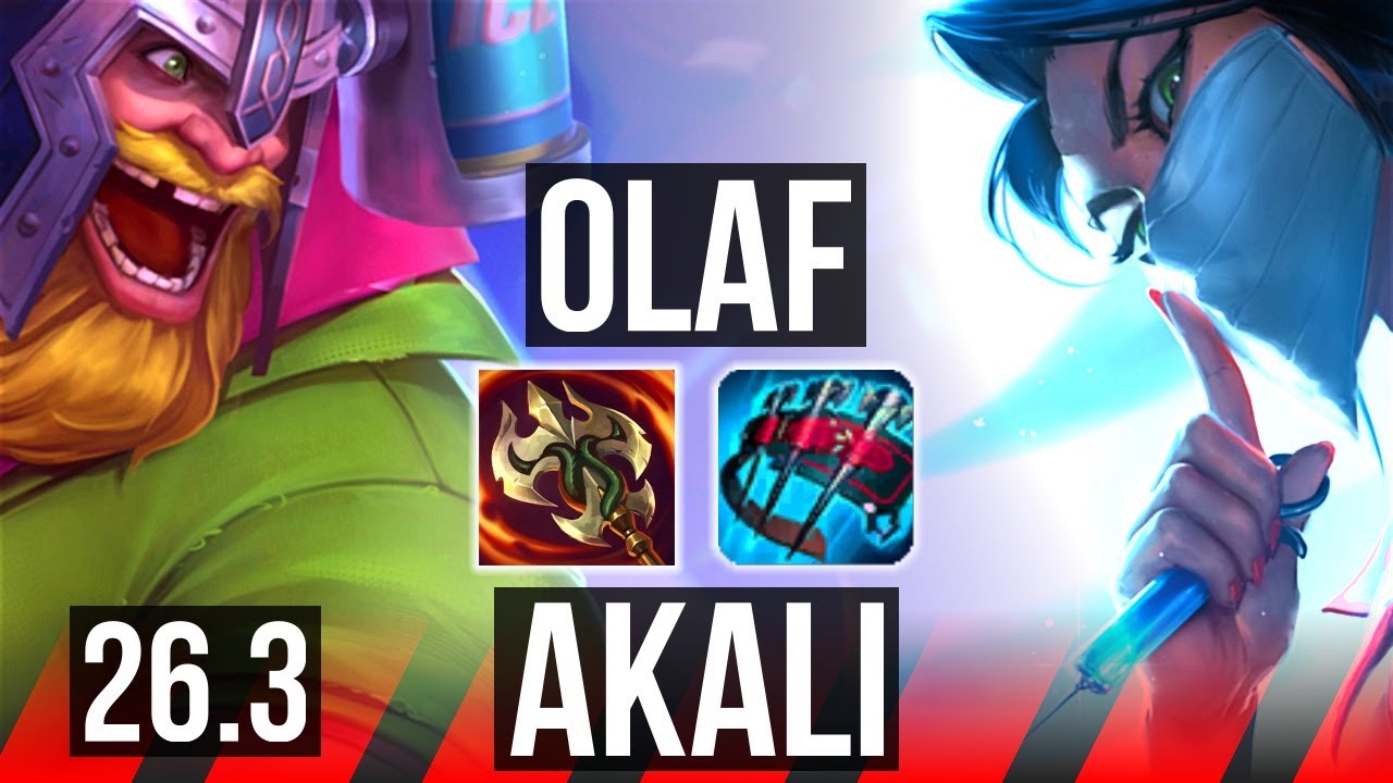 OLAF vs AKALI (TOP) | KR Mestre | 26.3