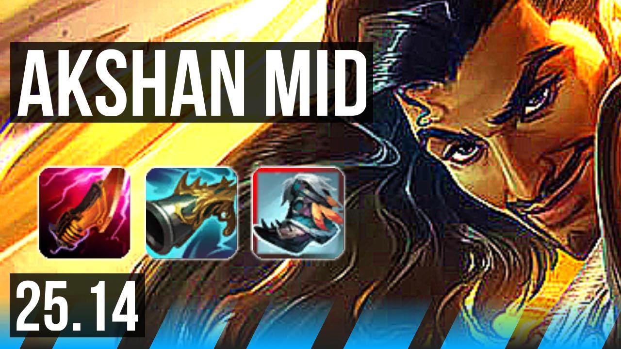AKSHAN vs AURELION SOL (MID) | Dominando | KR Diamante | 25.14