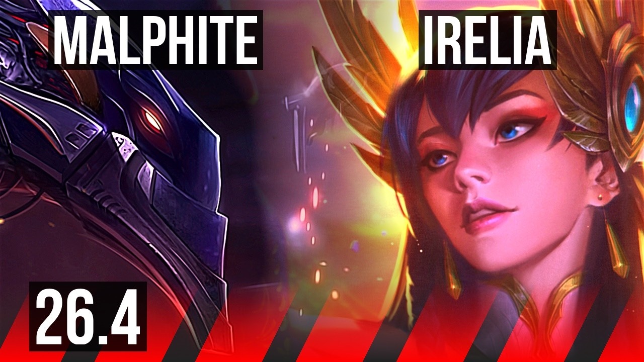 MALPHITE vs IRELIA (TOP) | Good KDA: 10/1/8 | EUW Mestre | 26.4