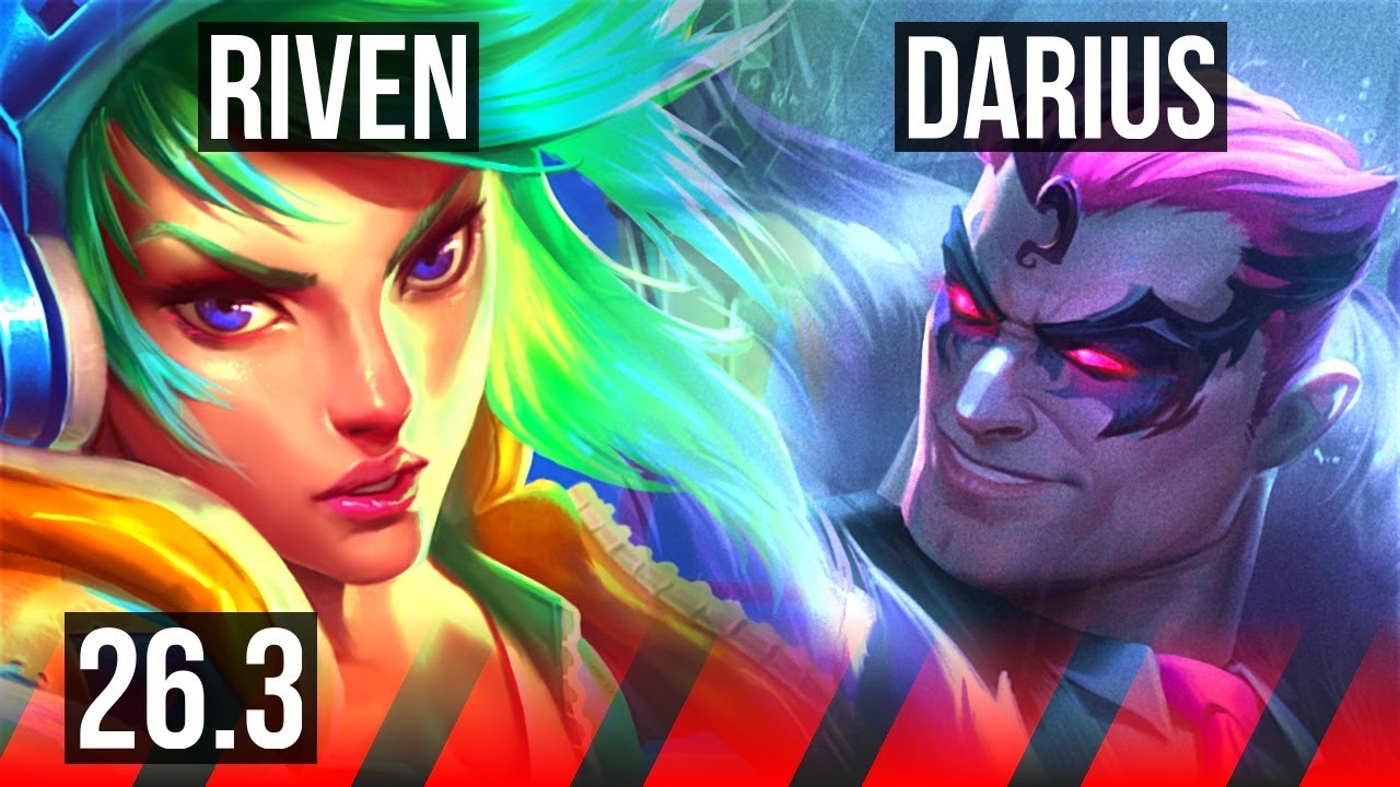 RIVEN vs DARIUS (TOP) | Good KDA: 15/1/5 | EUNE Mestre | 26.3