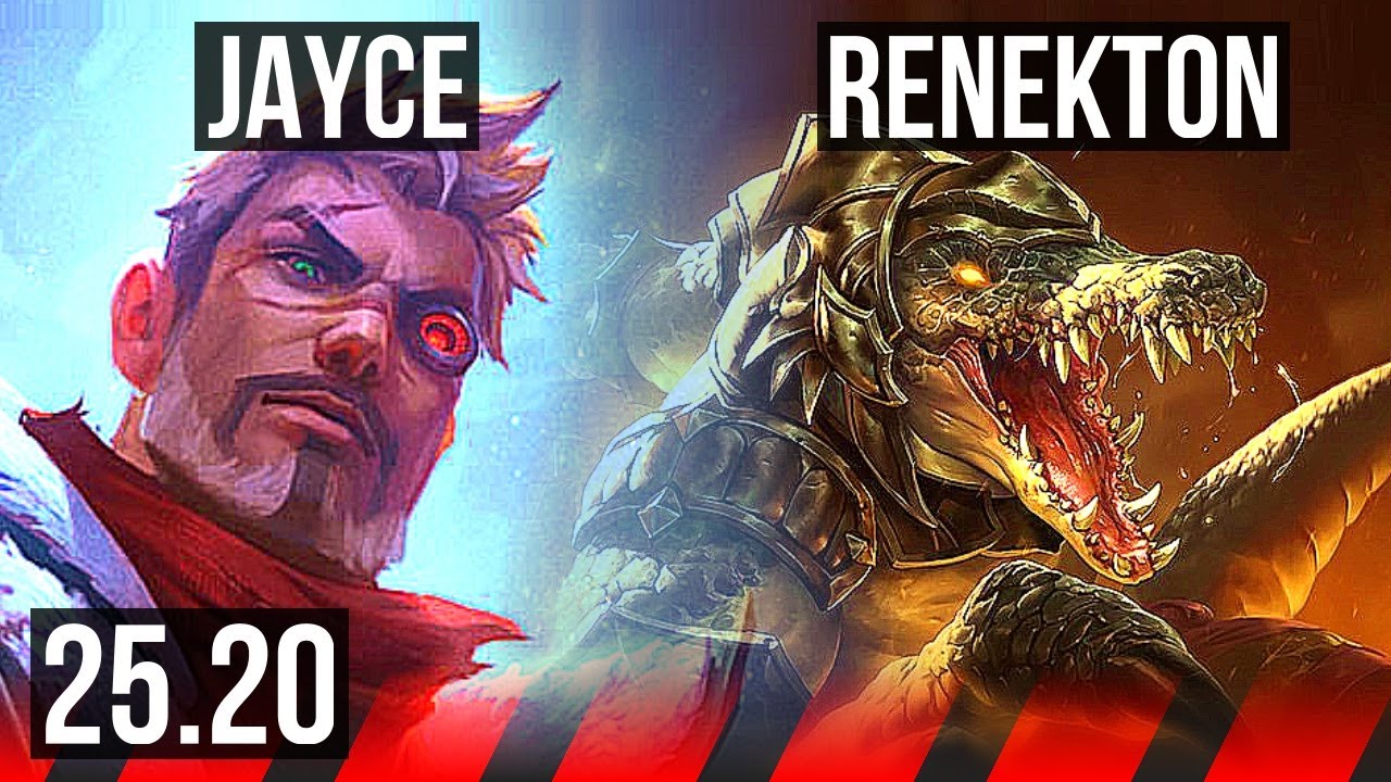 JAYCE vs RENEKTON (TOP) | 8/1/7, 600+ Jogos | EUW Diamante | 25.20