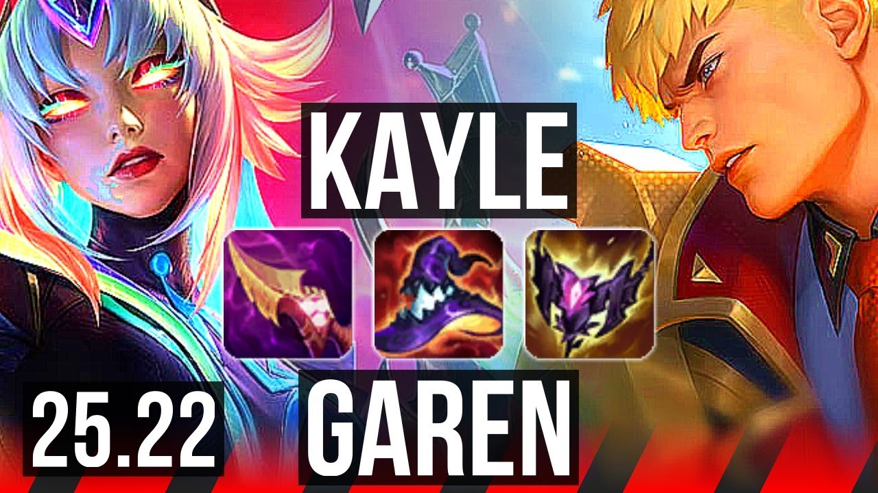 KAYLE vs GAREN (TOP) | 6 Abates Solo, Lendário | EUW Diamante…
