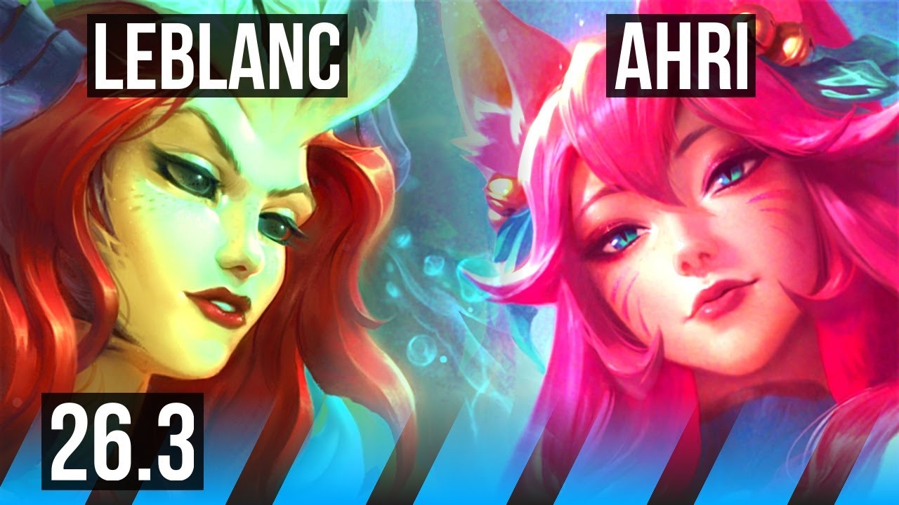LEBLANC vs AHRI (MID) | Good KDA: 18/1/3, 42K Dano | BR Grão-Mestre | 26.3